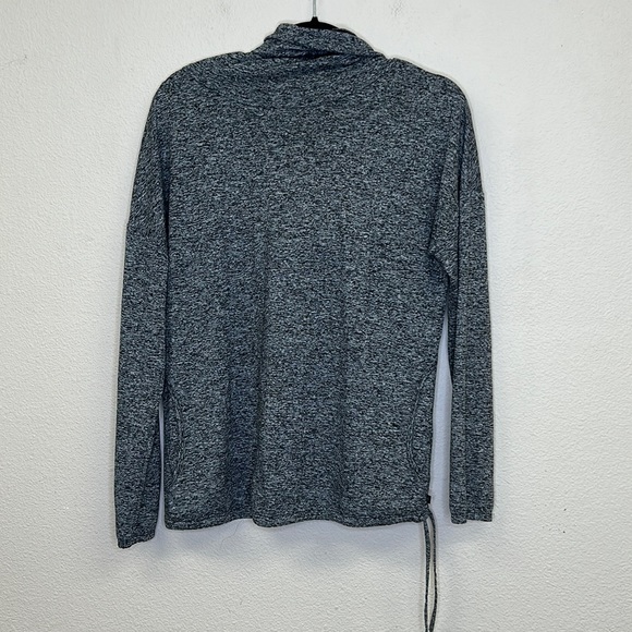 MERRELL Gray Heather Helio Pullover Hoodie Top Medium Cowl Hiking Outdoors - Picture 2 of 6